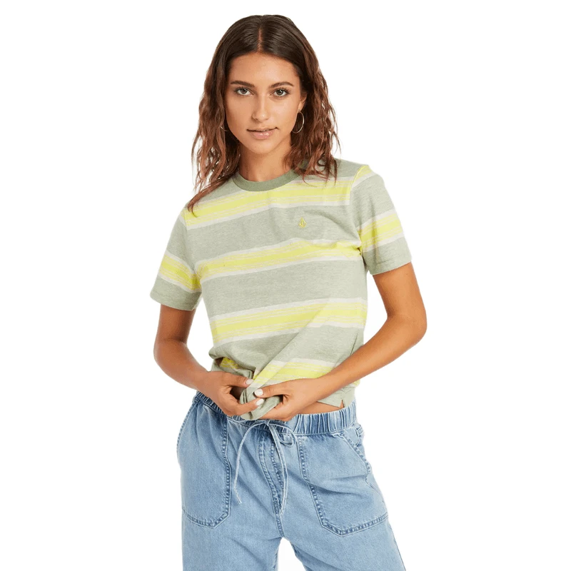 Volcom Hypen On Strypes Short Sleeve Top - Women's 2 Volcom Hypen On Strypes Short Sleeve Top - Women's - Image 2