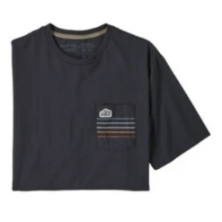 Patagonia Line Logo Ridge Stripe Organic Pocket T-Shirt - Men's