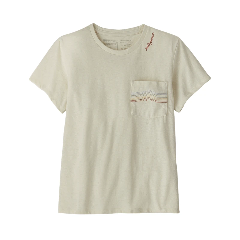 Patagonia Ridge Rise Stripe Pocket Responsibili-tee Shirt - Women's 2 Patagonia Ridge Rise Stripe Pocket Responsibili-tee Shirt - Women's - Image 2