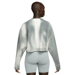 Nike Yoga Luxe Cropped Crew-Neck Fleece Sweatshirt - Women's