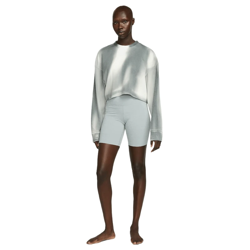 Nike Yoga Luxe Cropped Crew-Neck Fleece Sweatshirt - Women's 2 Nike Yoga Luxe Cropped Crew-Neck Fleece Sweatshirt - Women's - Image 2