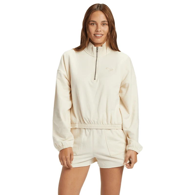 Roxy Hike Quilted Half Zip Sweatshirt - Women's 3 Roxy Hike Quilted Half Zip Sweatshirt - Women's - Image 3