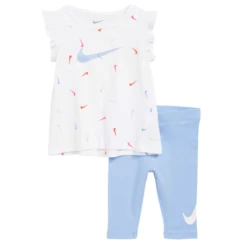 Nike Swooshfetti Shirt And Capri Set - Girls'