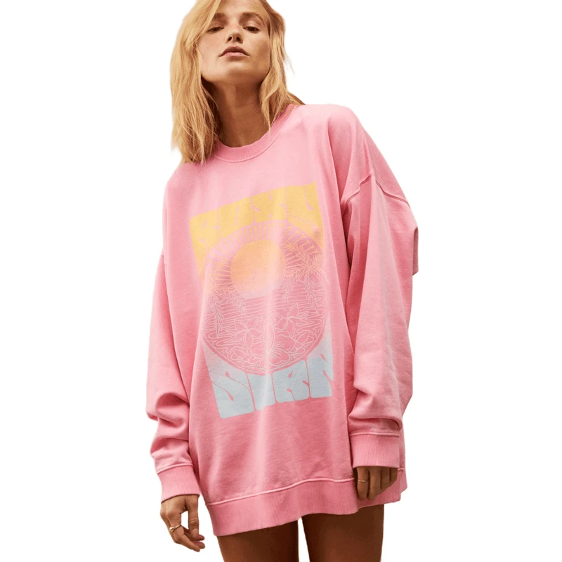 Roxy Lineup Oversized Sweatshirt - Women's 1 Roxy Lineup Oversized Sweatshirt - Women's