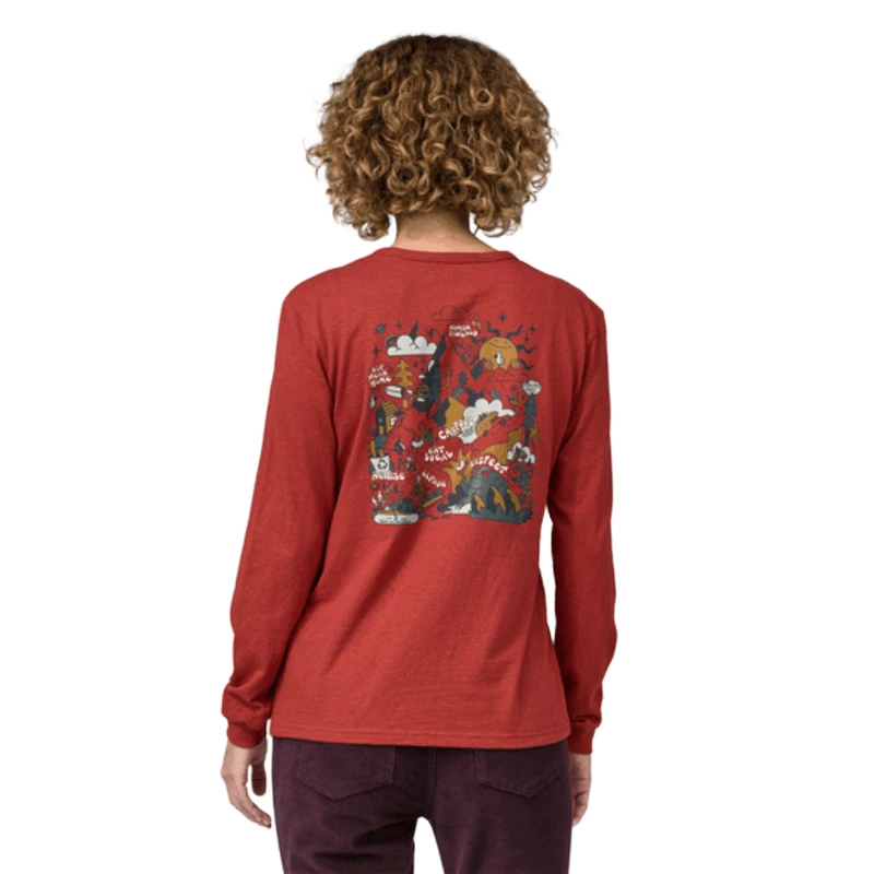 Patagonia Long-Sleeved How To Slide Responsibili-Tee Shirt - Women's 2 Patagonia Long-Sleeved How To Slide Responsibili-Tee Shirt - Women's - Image 2