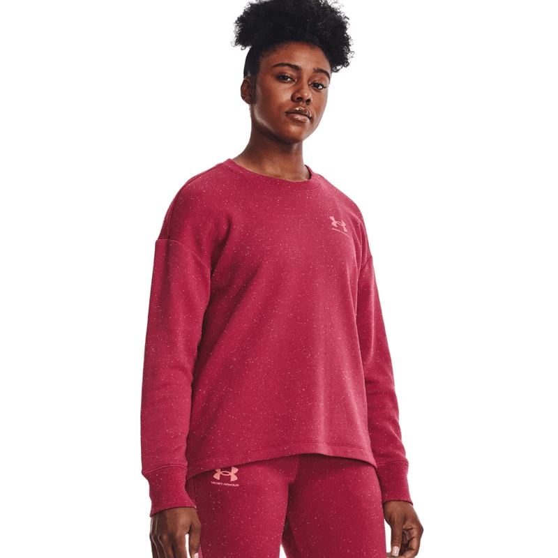 Under Armour Rival Fleece Oversized Crew Pullover - Women's 1 Under Armour Rival Fleece Oversized Crew Pullover - Women's